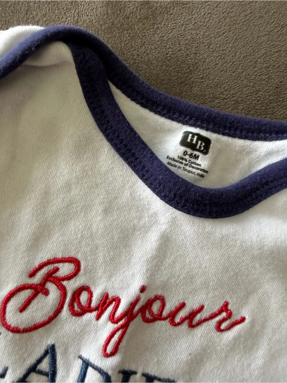 Hudson Bay Bonjour Ladies Navy & White Baby Sleep Gowns - 2-Pack